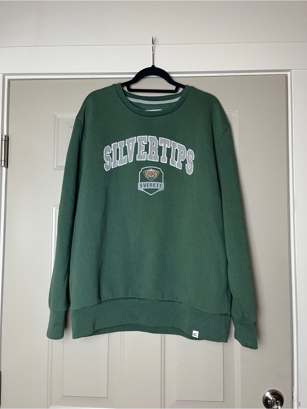 Everett Silvertips Embroidered Crewneck